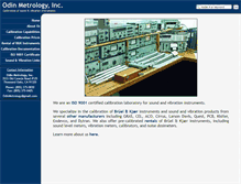 Tablet Screenshot of odinmetrology.com